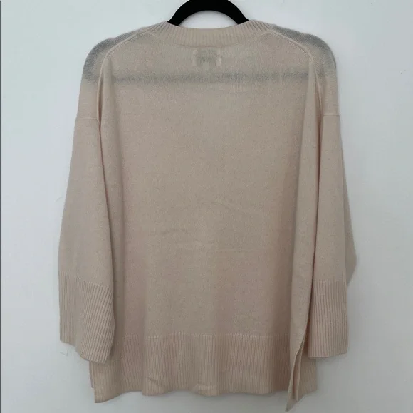 Part Two Copenhagen 100% Cashmere Soft Cream V-Neck Sweater size Large - Picture 6 of 13